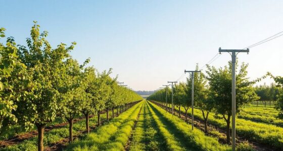 top bird netting support poles