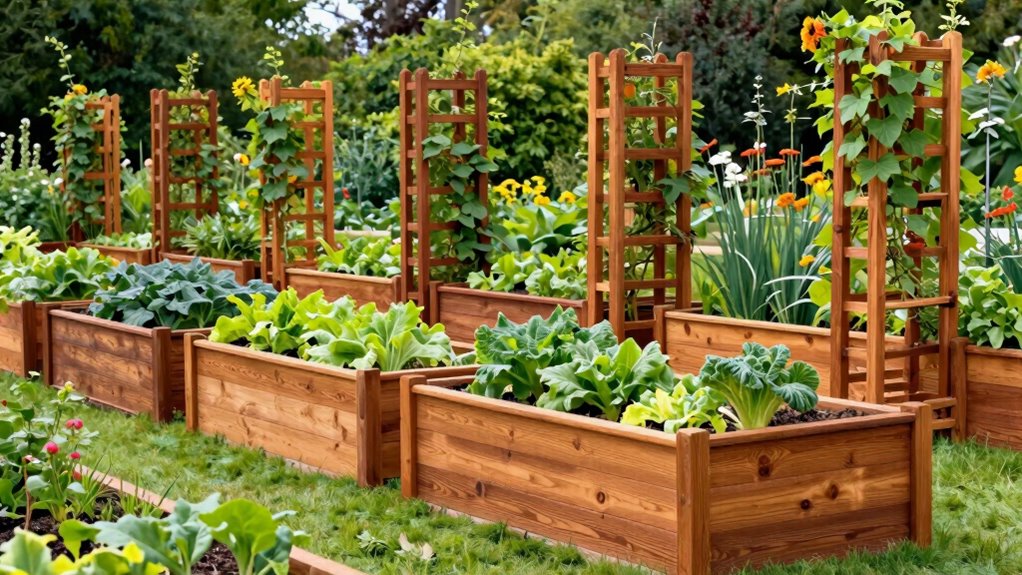 top cedar garden bed kits