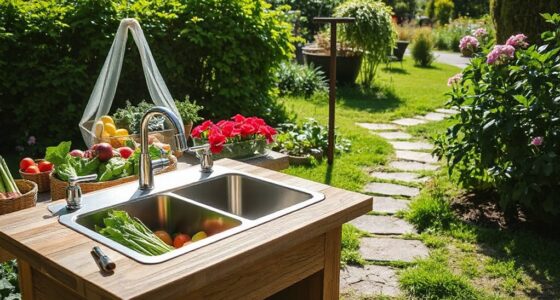 top garden outdoor sink stations