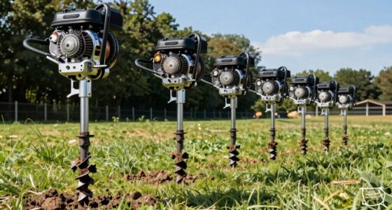 top gas powered post hole augers