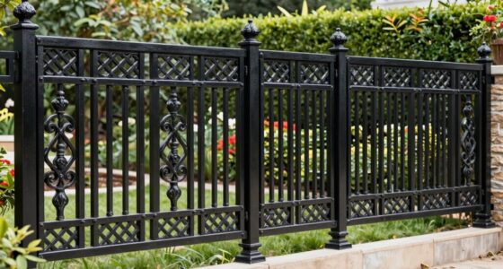 top heavy duty metal fence panels