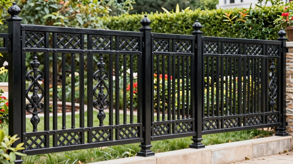 top heavy duty metal fence panels