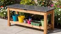 top heavy duty outdoor potting benches