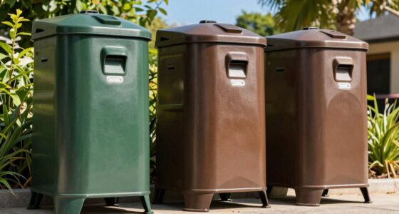 top large dual chamber composters