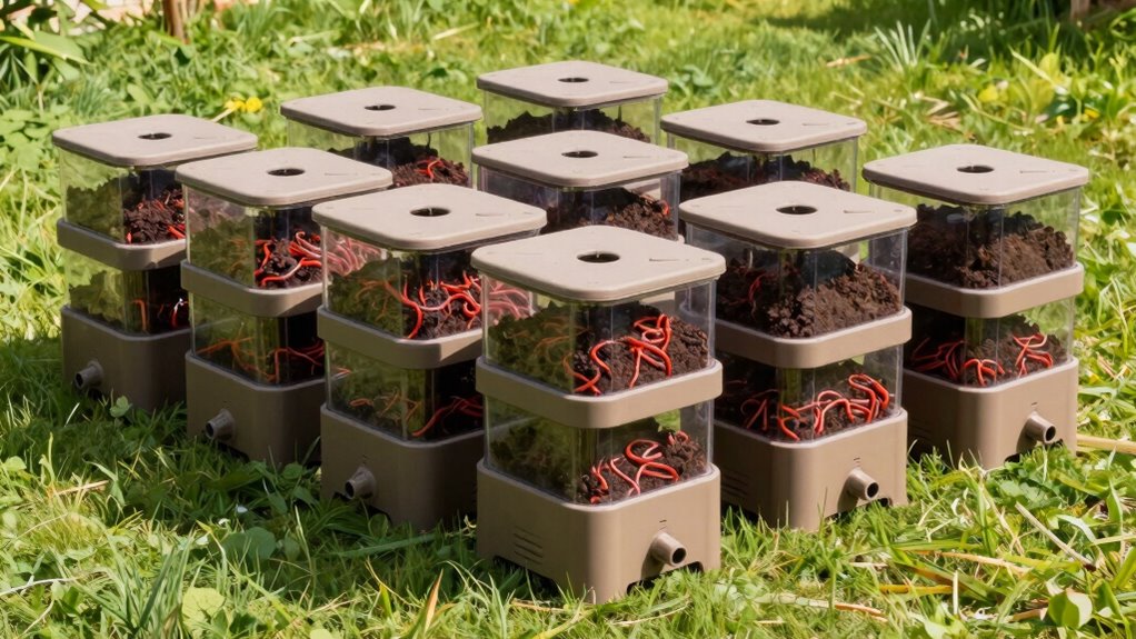 top large worm compost bins