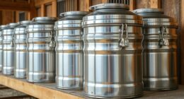 top metal rodent resistant feed containers