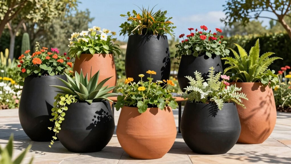 top outdoor self watering planters