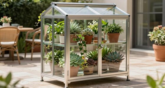 top patio greenhouse cabinet options
