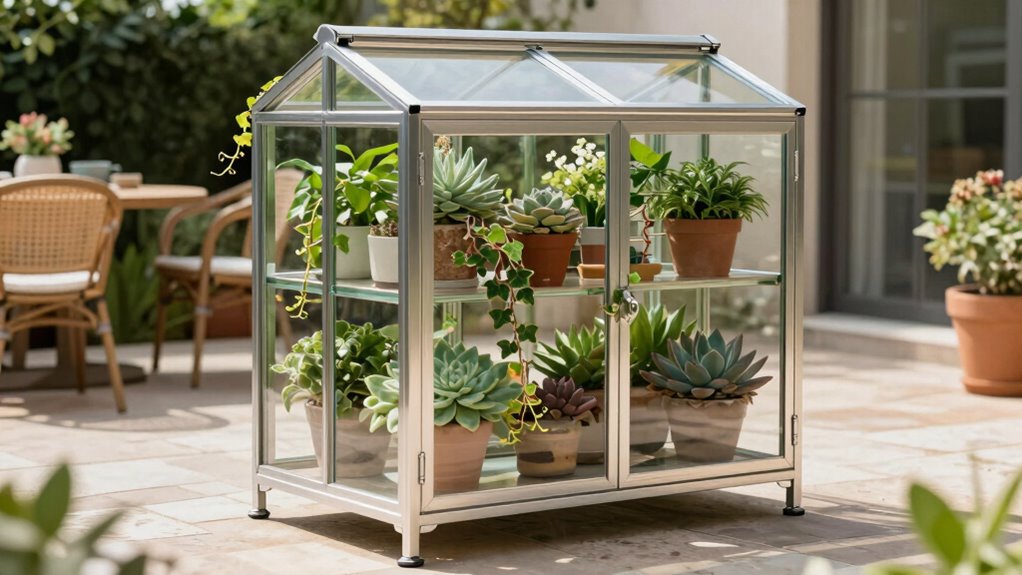 top patio greenhouse cabinet options