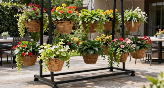 top patio hanging basket systems