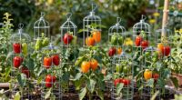 top pepper tomato support cages