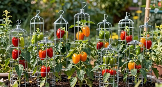 top pepper tomato support cages