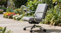 top rolling garden seat