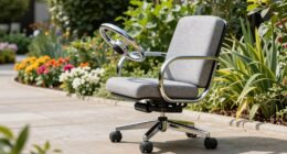 top rolling garden seat