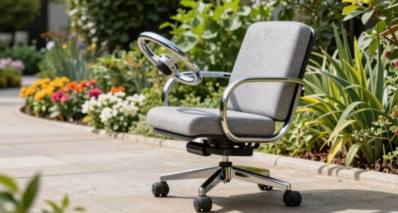 top rolling garden seat