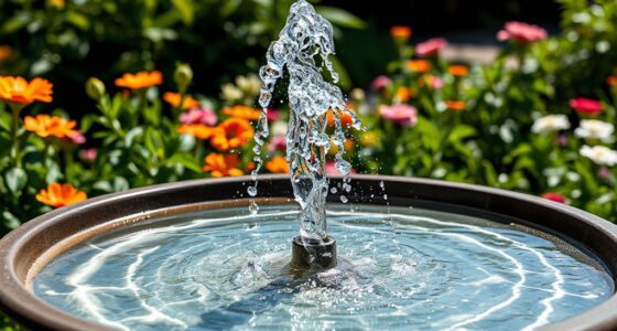 top solar bird fountains