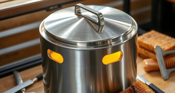 top stainless honey tanks