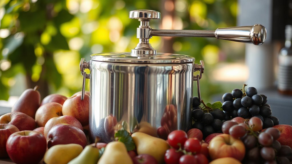 top stainless steel fruit press