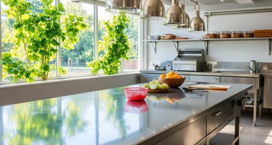 top stainless steel prep tables