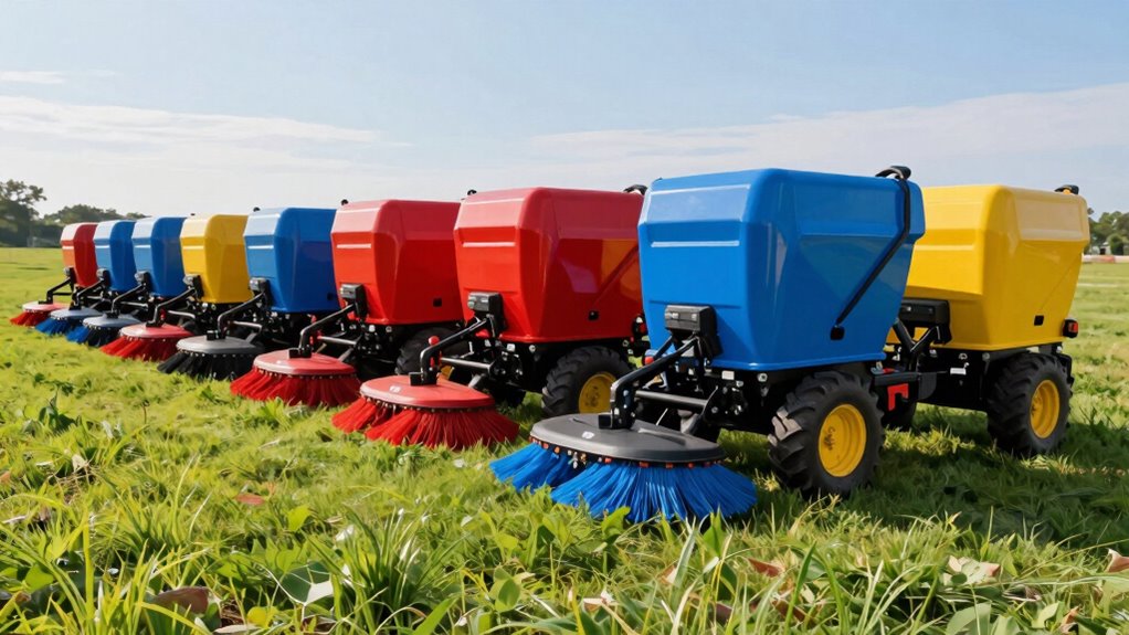 top tow behind leaf sweepers