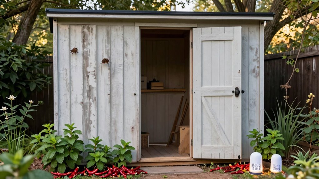 use repellents and seal entry