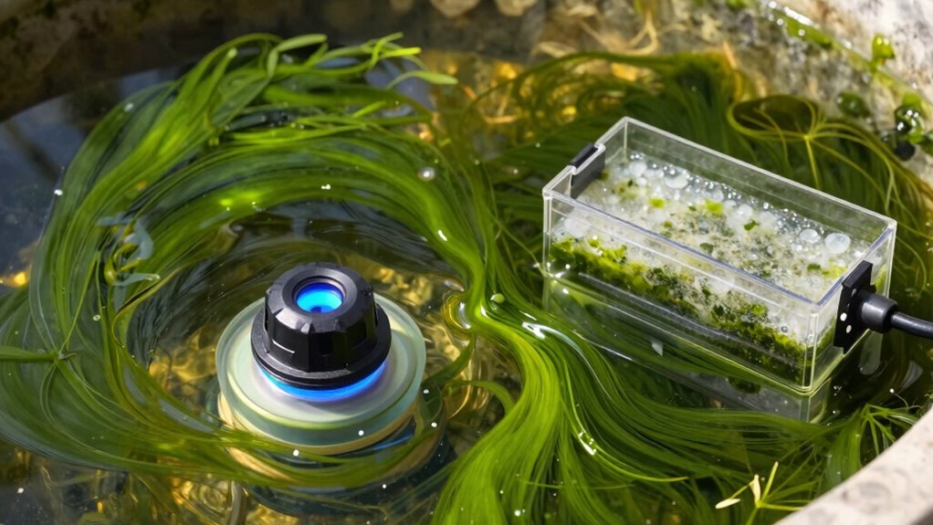 uv clarifier for rapid algae