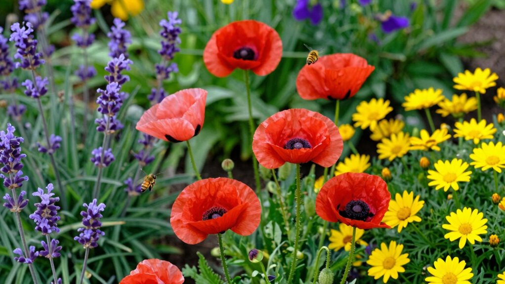 balanced diverse pollinator habitat