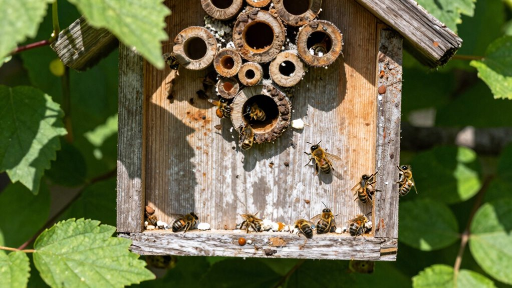 bee houses require cleaning