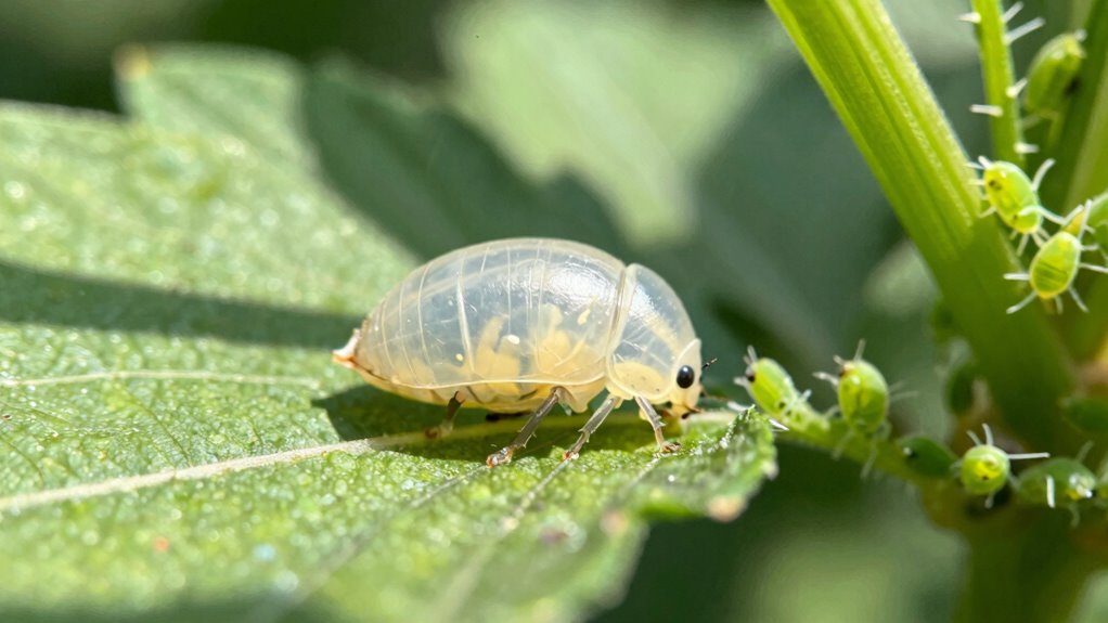 beneficial insects indicating aphid control