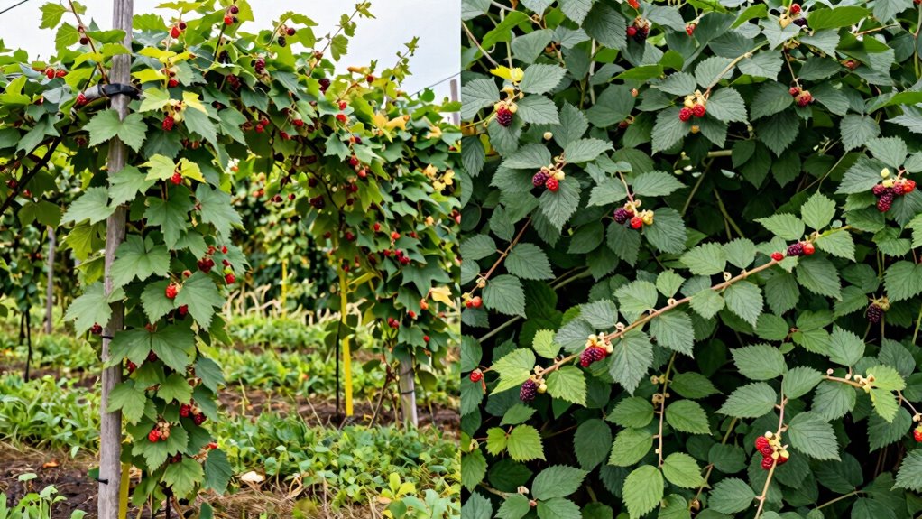 cane vs bush berry care