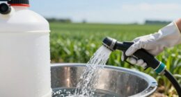 clean sprayer thoroughly afterward