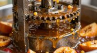 cleaning fruit press residue