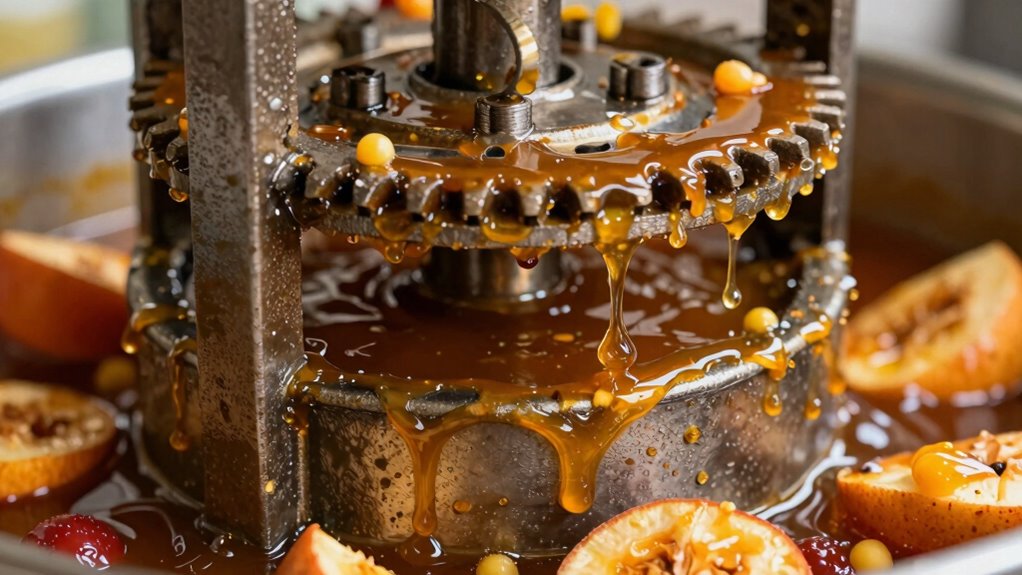 cleaning fruit press residue