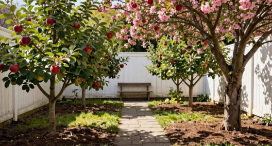 compact orchard with easy access