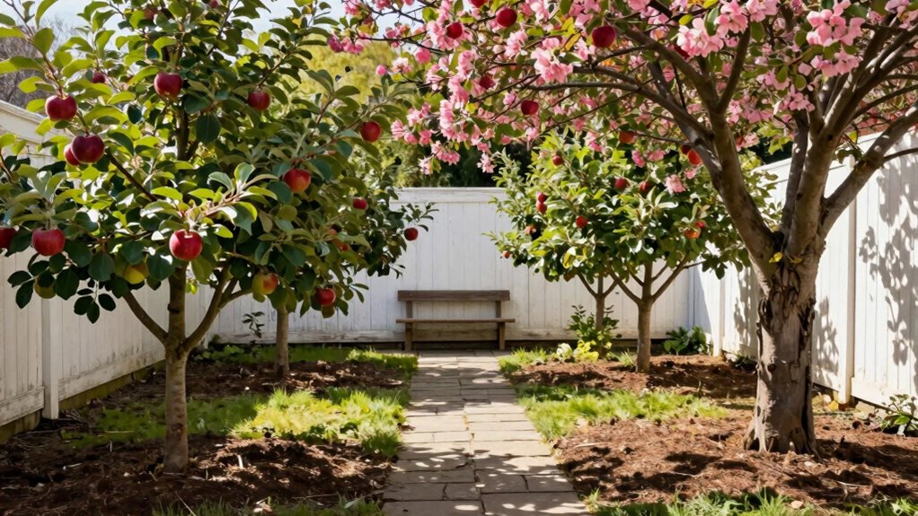compact orchard with easy access