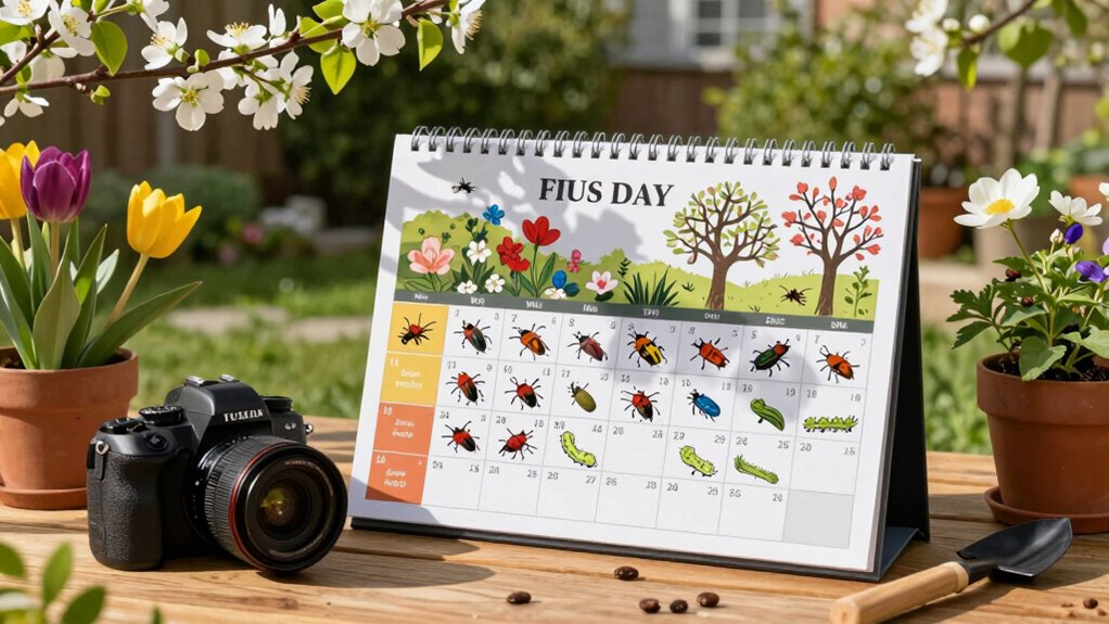 create a pest management schedule