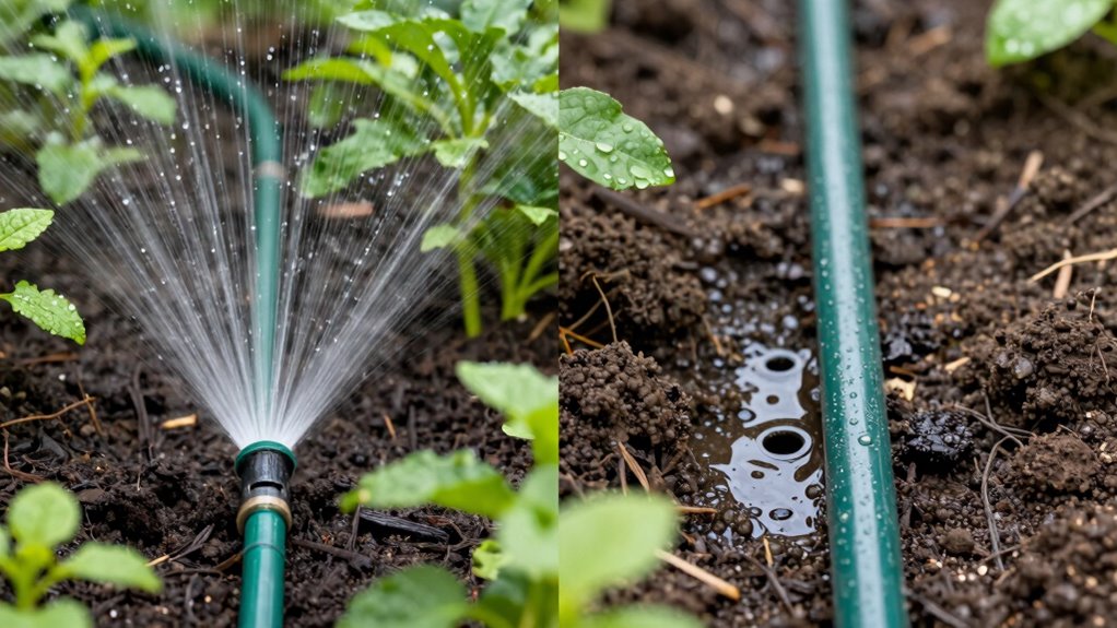 drip vs soaker watering