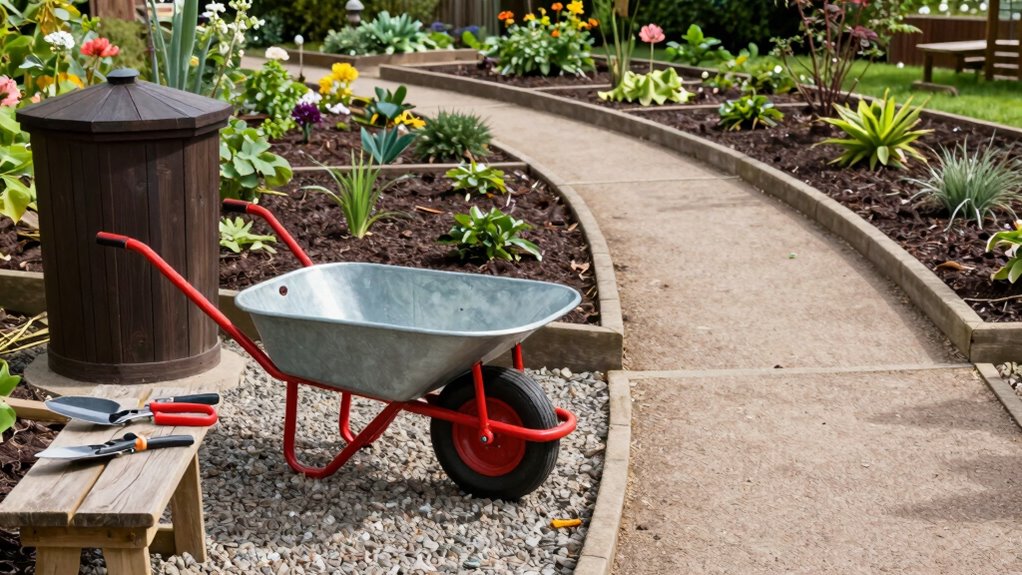 efficient ergonomic garden layout