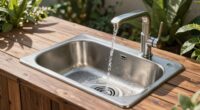 efficient outdoor wash drainage