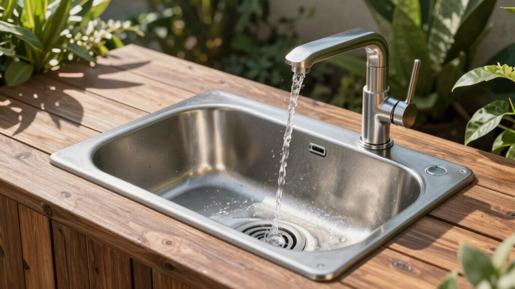 efficient outdoor wash drainage