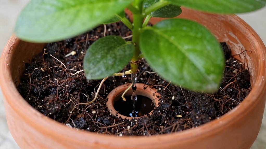 ensure proper pot drainage