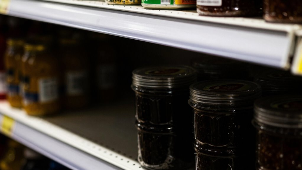 evenly distributed shelf lighting