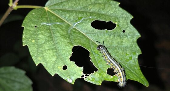 identifying caterpillar vs slug damage