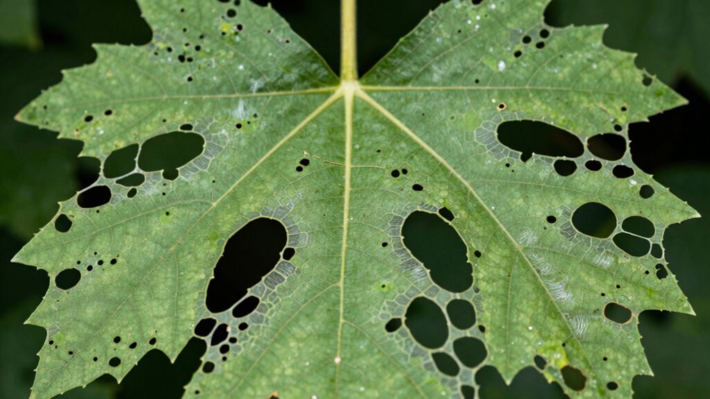 identifying insect leaf damage
