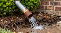 improper downspout placement causes flooding