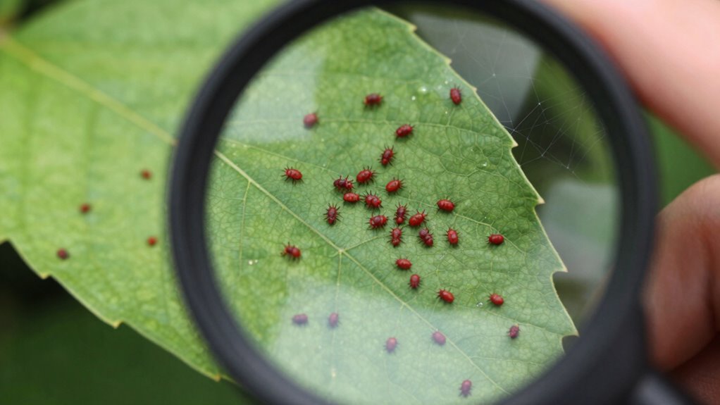 inspect carefully with lens