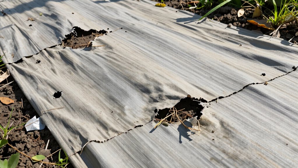 landscape fabric failure causes