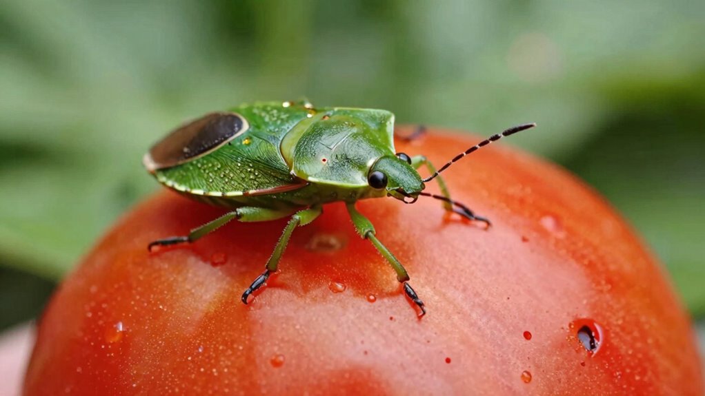 late season stink bug damage