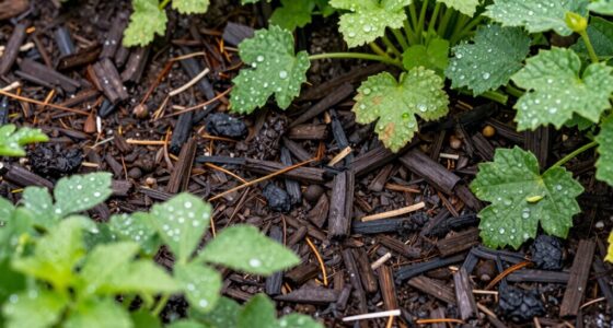 mulch reduces moisture pests