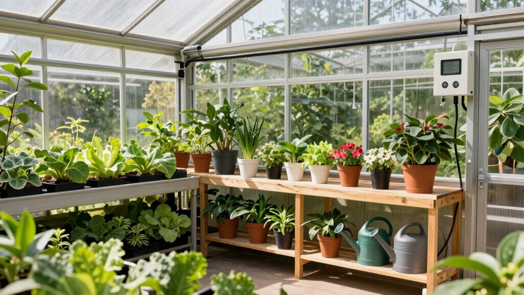 optimized greenhouse utility zones